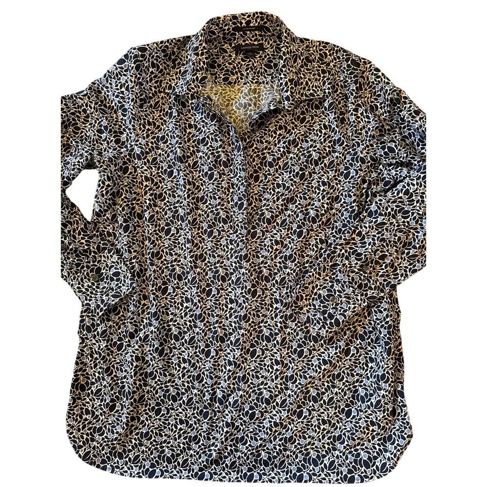 LANDS END NO IRON SUPIMA COTTON TOP SIZE 14
